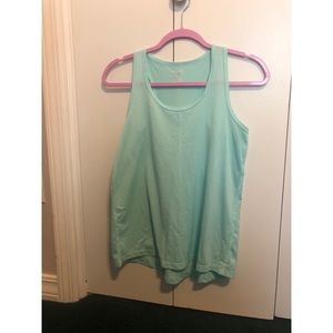 Seafoam green razor back tank